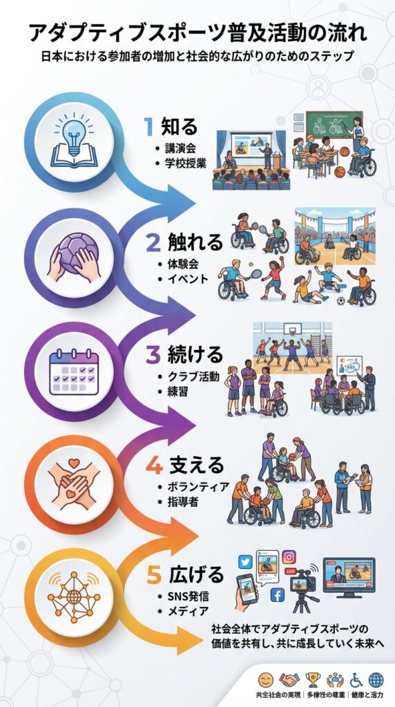 普及活動の流れ