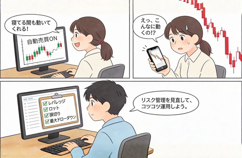 急変相場への脆弱性漫画