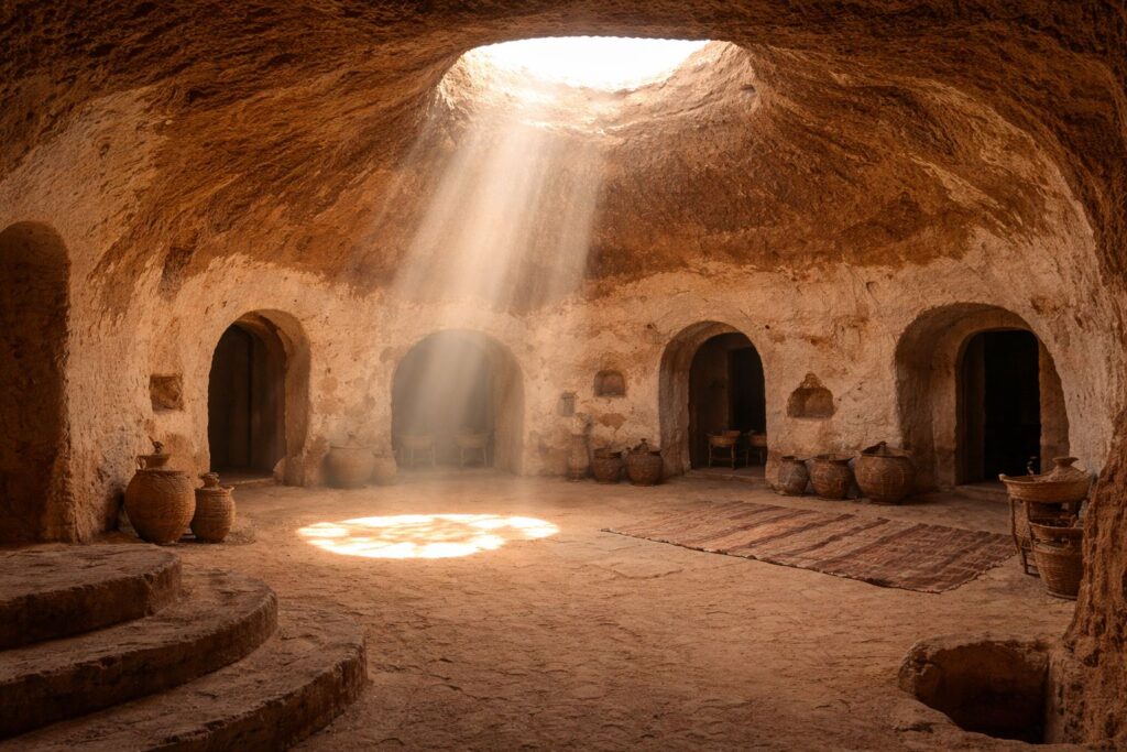 マトマタの洞窟住居（内部）